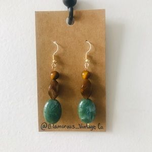 Matcha Mocha Blend Drop Down Earrings